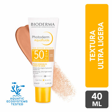 Fluido solar con color SPF 50+ 40 ml – Bioderma Photoderm Max Aquafluide Golden