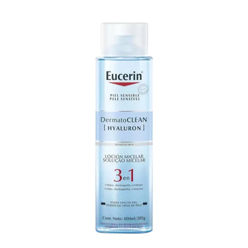 Loción Micelar 3 en 1 400 ml – Eucerin DermatoCLEAN para Limpieza, Tonificación e Hidratación