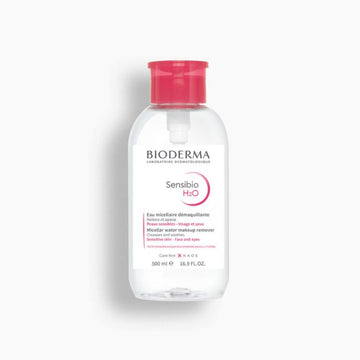 Agua micelar limpia, calma y desmaquilla para piel sensible 500ml – Bioderma Sensibio H2O Con Dispensador