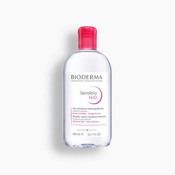 Agua micelar que limpia, calma y desmaquilla para piel sensible 500 ml – Bioderma Sensibio H2O Sin Dispensador