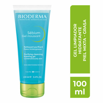 Gel limpiador purificante y antiimperfecciones para piel con tendencia acneica 100ml – Bioderma Sébium Gel Moussant
