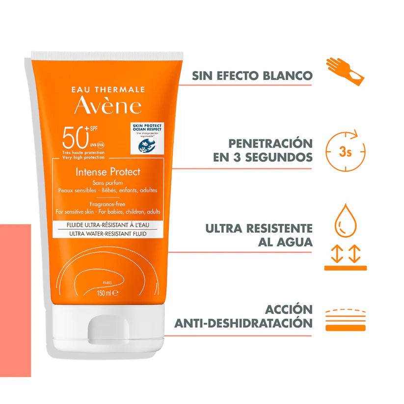 Protector solar ultra resistente SPF50+ 150ml – Avène Intense Protect