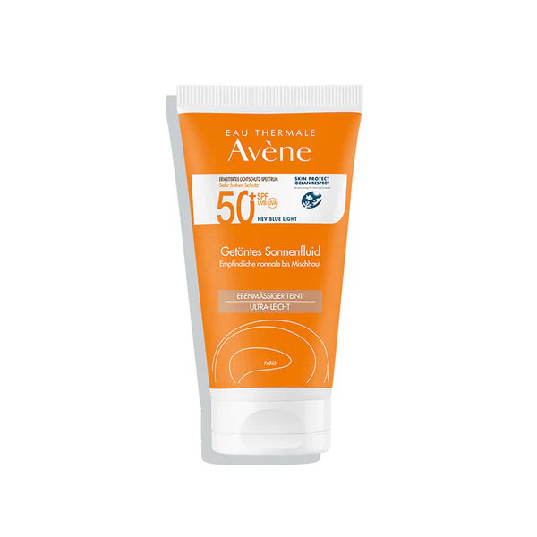 Protector solar facial con color toque seco SPF50+ 50ml – Avène Fluido con Color