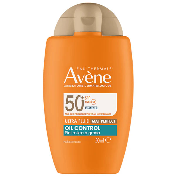 Protector solar facial matificante SPF50+ 40ml – Avène Ultra Fluido Mat Perfect