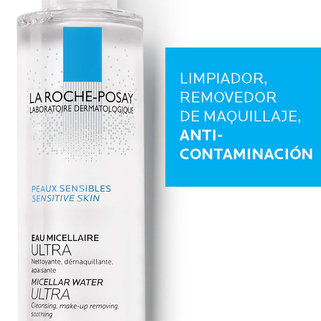 La Roche-Posay Agua Micelar Ultra – Desmaquillante Calmante para Piel Sensible 200ml