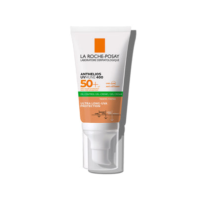 Protector solar facial con color efecto natural SPF50+ 50ml – La Roche-Posay Anthelios Tinted Dry Touch