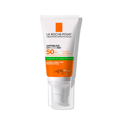 Protector solar facial toque seco para piel mixta a grasa SPF50 50ml – La Roche-Posay Anthelios Toque Seco