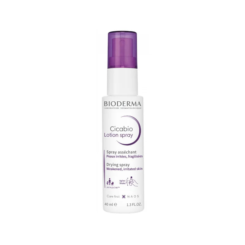 Loción secante y reparadora para piel irritada 40ml – Bioderma Cicabio Lotion Spray