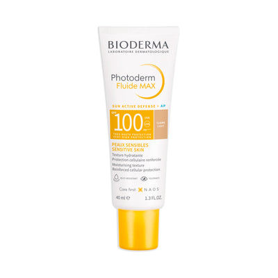 Protector solar facial SPF100 textura ligera 40ml – Bioderma Photoderm Fluide MAX Claire