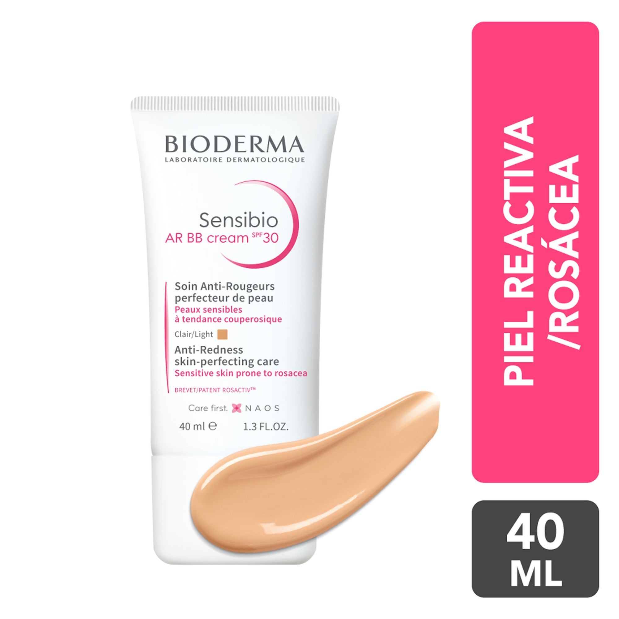 Crema con color para piel sensible y con rosácea 40 ml – Bioderma Sensibio AR BB Cream