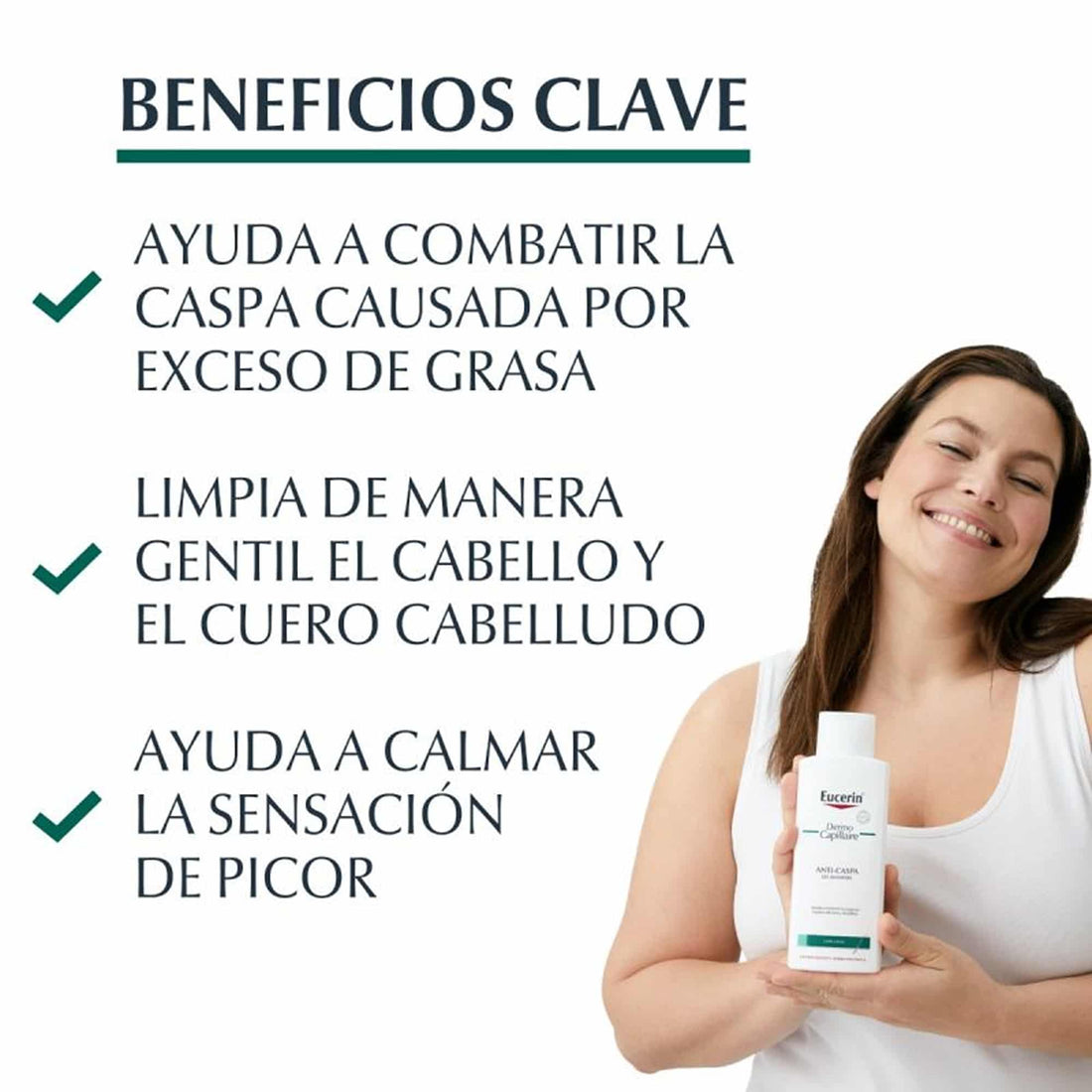 Eucerin DermoCapillaire pH5 – Champú Anticaspa para Cabello Graso 250 ml