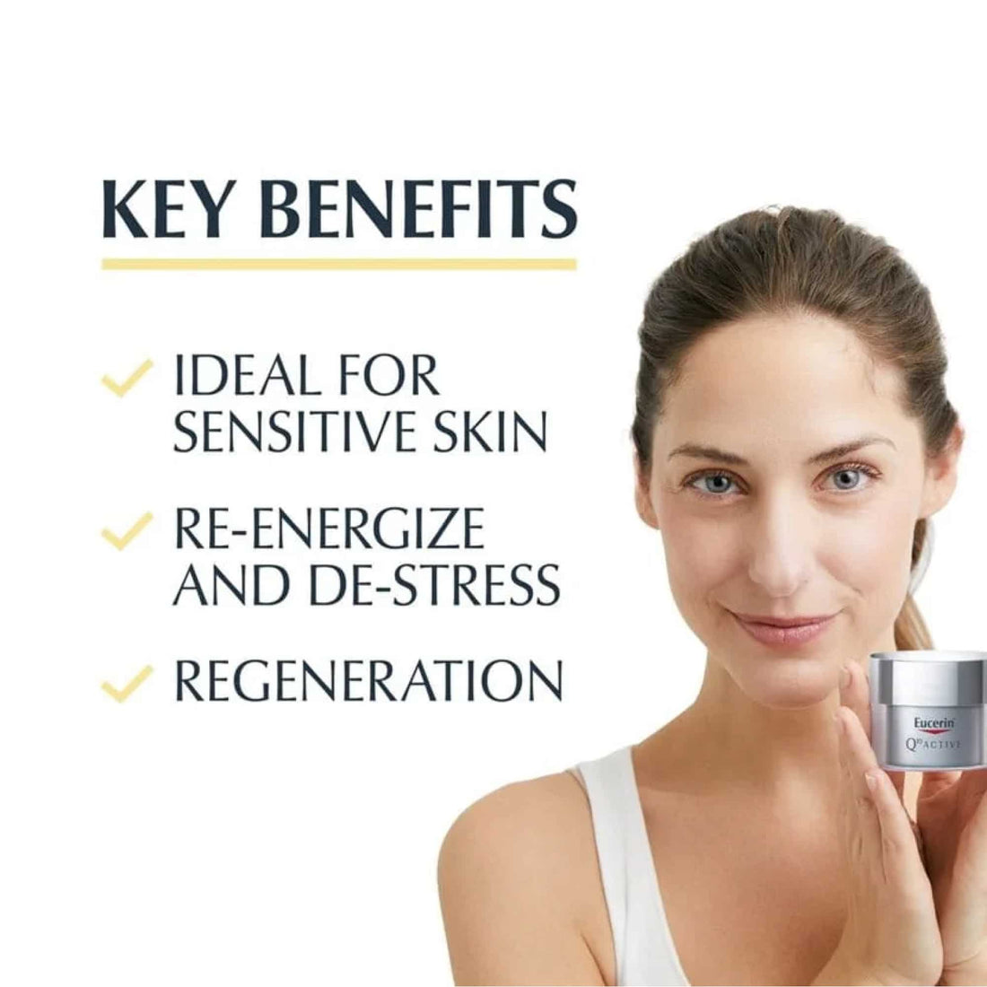 Eucerin Q10 Active Crema de Noche Antiedad para Piel Normal a Mixta 50 ml – Q10 Active Night Cream
