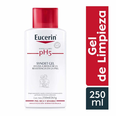 Gel de ducha syndet sin jabón para piel sensible 250ml – Eucerin pH5 Washlotion Syndet