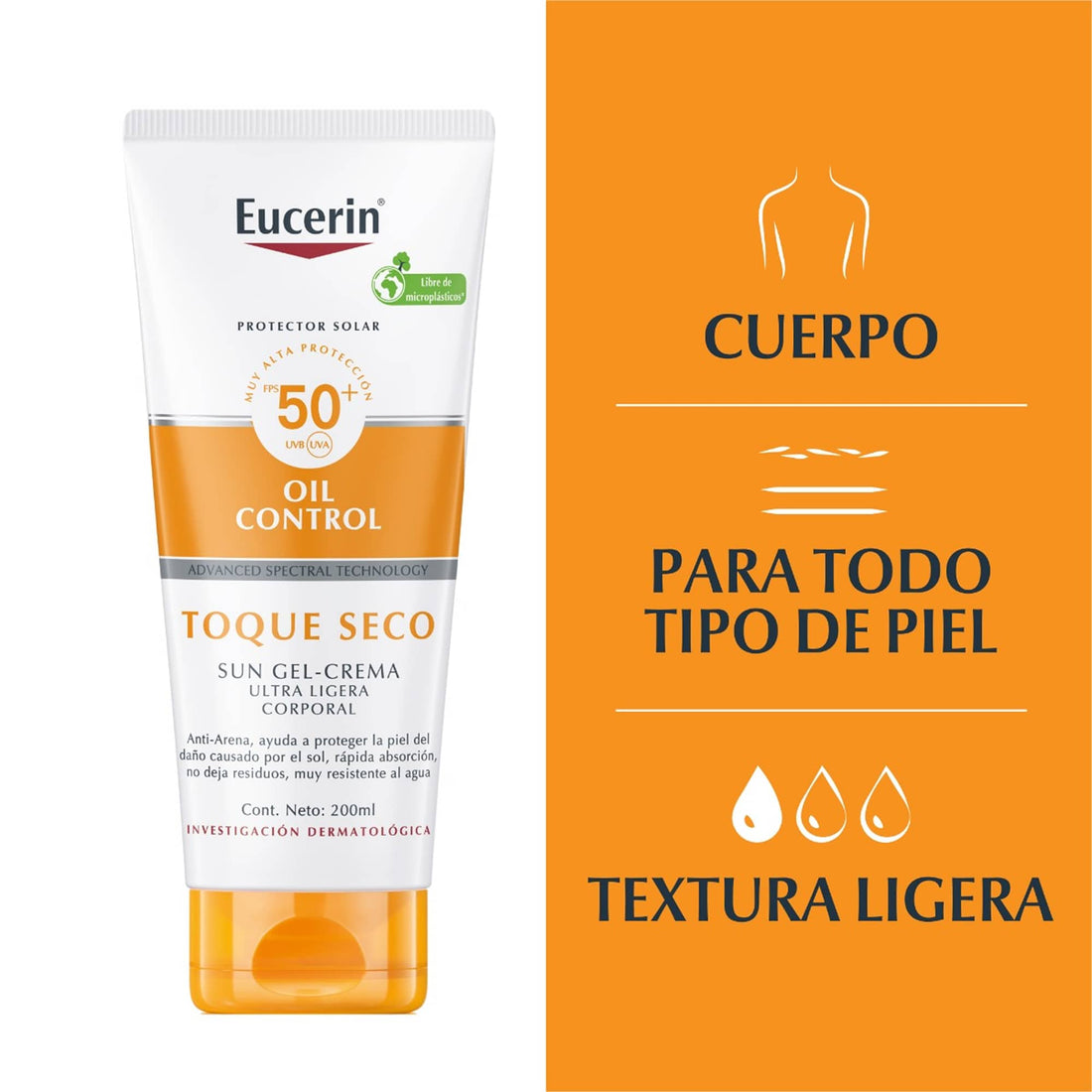 Eucerin Sun Corporal Loción Toque Seco FPS 50 – 200 ml