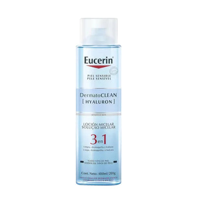 Eucerin DermatoCLEAN Loción Micelar 3 en 1 – Limpieza, Tonificación e Hidratación en un Solo Paso 400ml