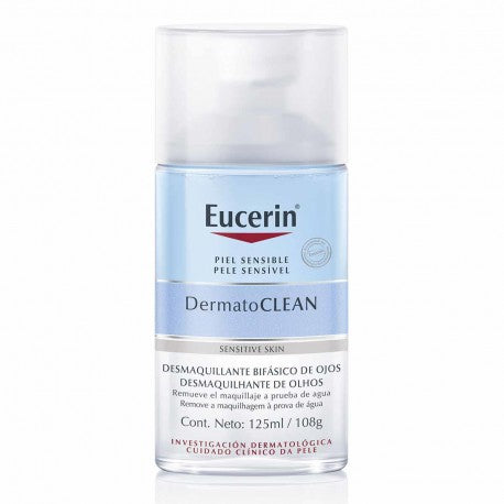 Desmaquillante bifásico para ojos, limpieza suave y efectiva 125ml Eucerin