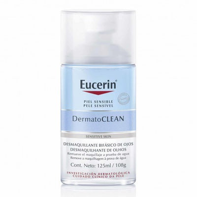 Desmaquillante bifásico para ojos, limpieza suave y efectiva 125ml Eucerin