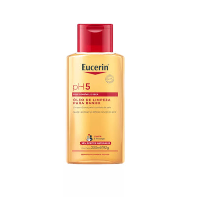 Aceite de ducha para limpieza suave e hidratación de piel sensible 200ml Eucerin pH5