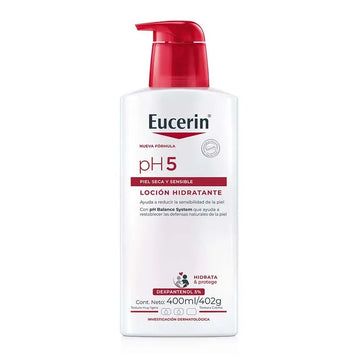 Loción corporal hidratante suave para piel sensible 400ml Eucerin pH5