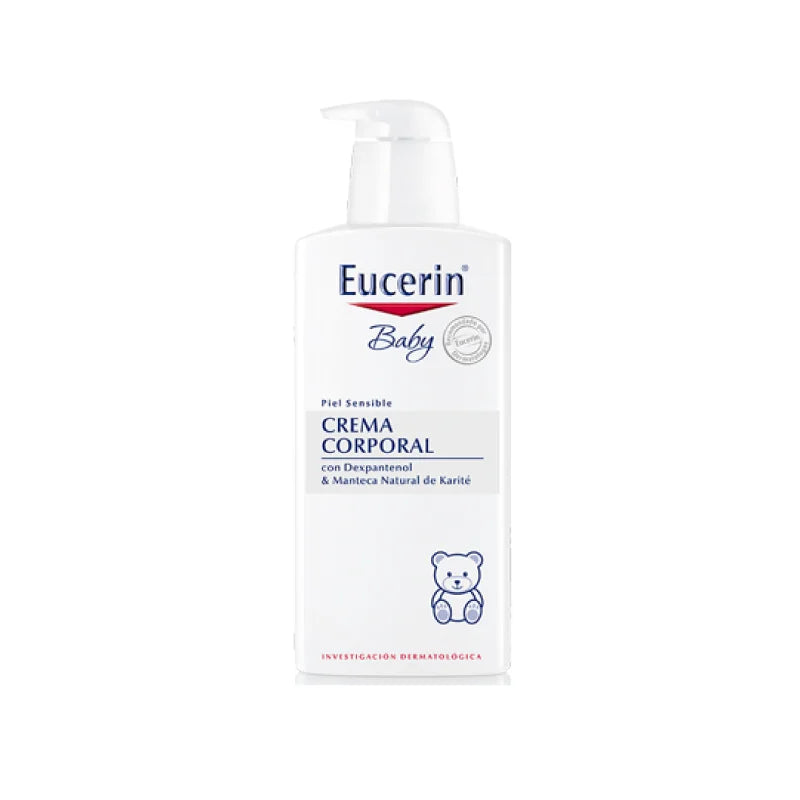 Loción corporal hidratante para piel sensible del bebé 400ml Eucerin Baby
