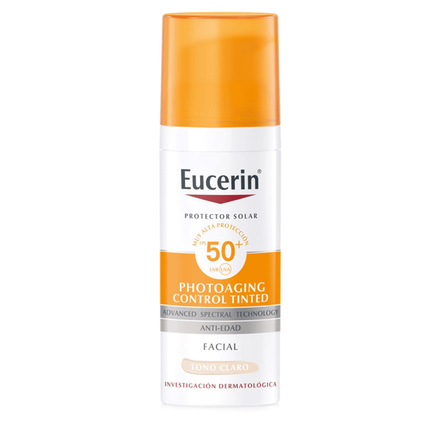 Eucerin Sun Photoaging Control Tinte Protector Solar Facial Antiedad Tono Claro (50ml)