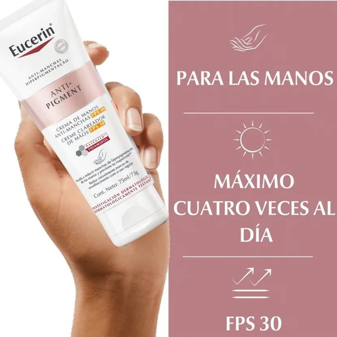 Eucerin Anti-Pigment Crema de Manos – Unifica el Tono y Repara la Piel 75ml