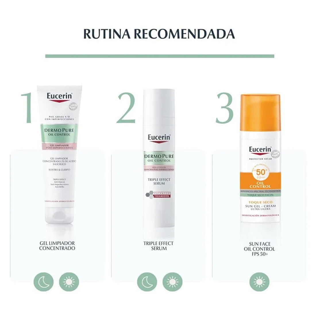 Eucerin DermoPure Oil Control Triple Effect Gel Limpiador Anti-Marcas 150 ml