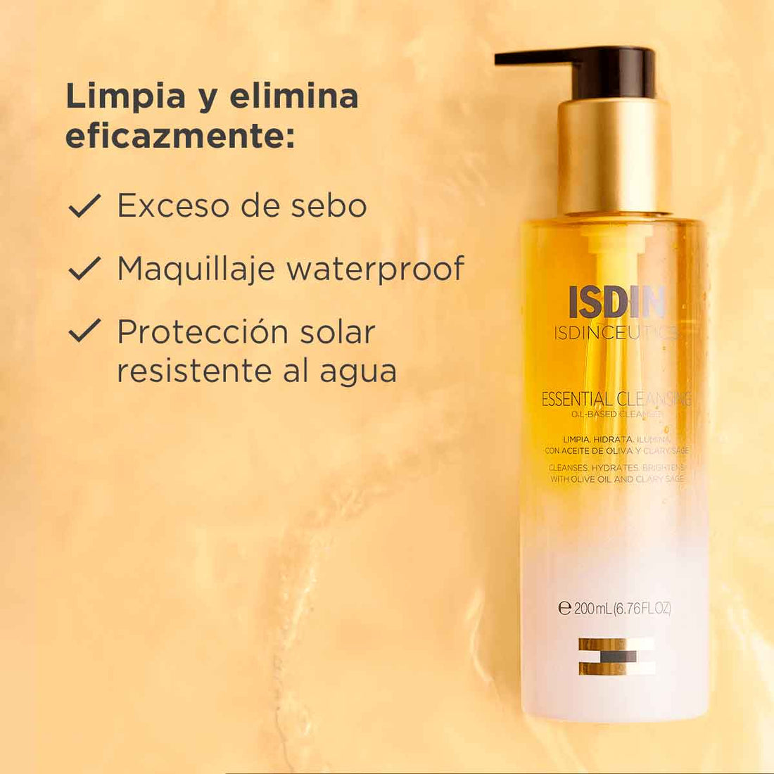 Isdinceutics Limpiador facial suave con acción antiedad 200ml – Essential Cleansing