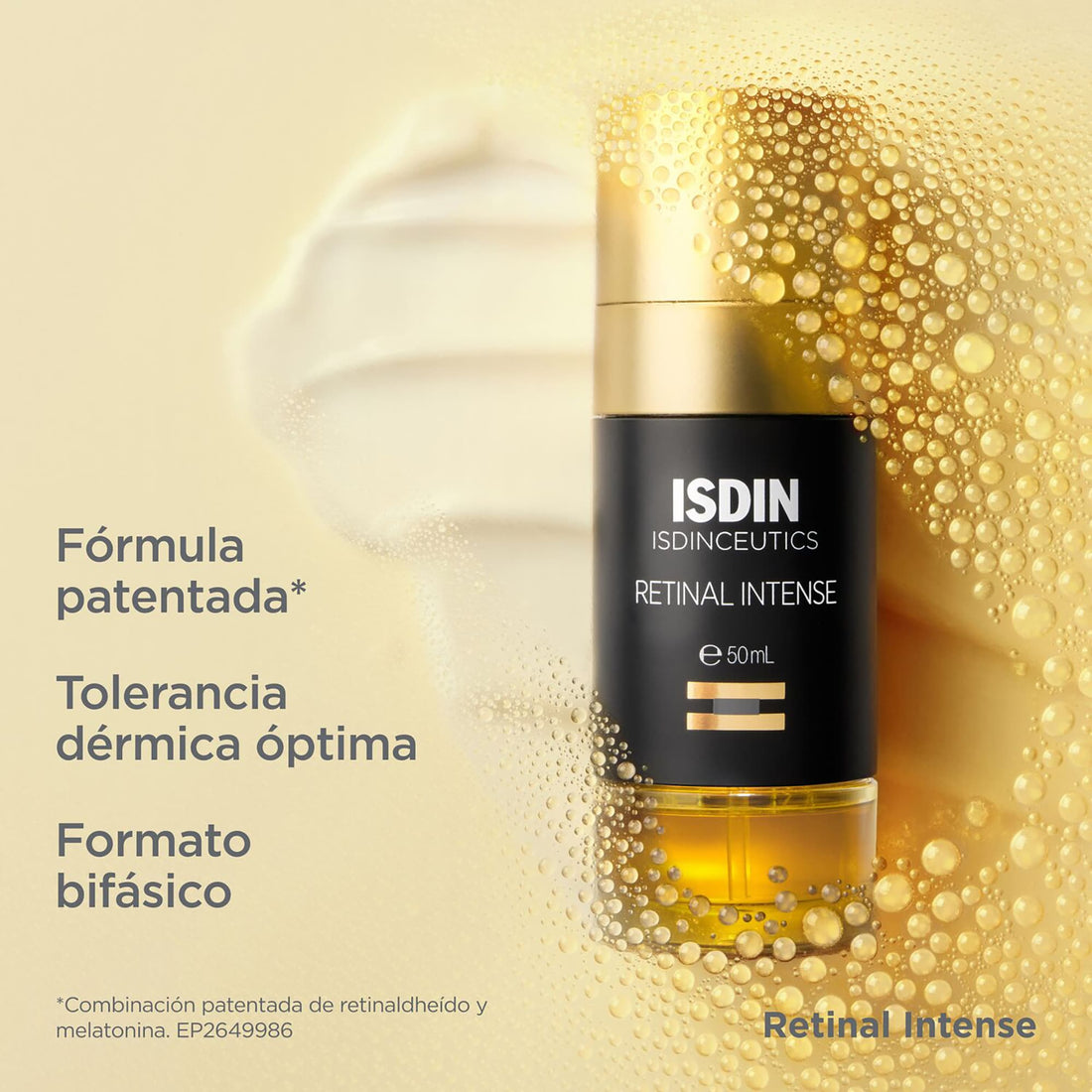 Isdin Retinal Intense Sérum Antiedad con Retinaldehído para Arrugas y Firmeza 50 ml – Sérum Nocturno Renovador