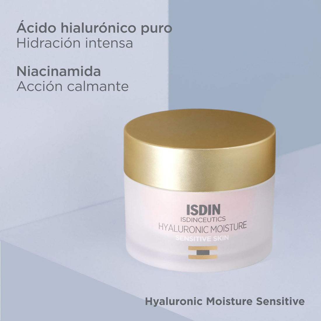 Isdinceutics  Hidratante Facial Calmante 50g - Hyaluronic Moisture Piel Sensible