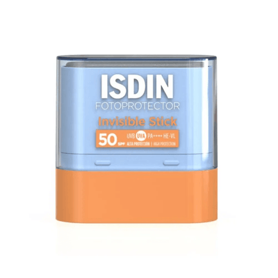 Protector solar para zonas sensibles y tatuajes 10 g – Isdin Invisible Stick SPF 50