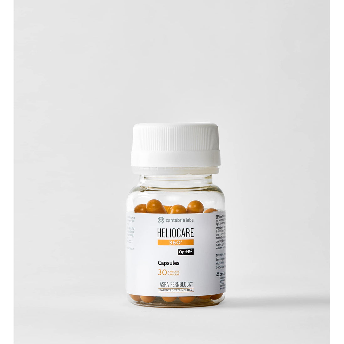 Heliocare 360º Fotoprotección Oral con Fernblock®+ para Piel Sensible, Manchas o Daño Solar- Cápsulas x30