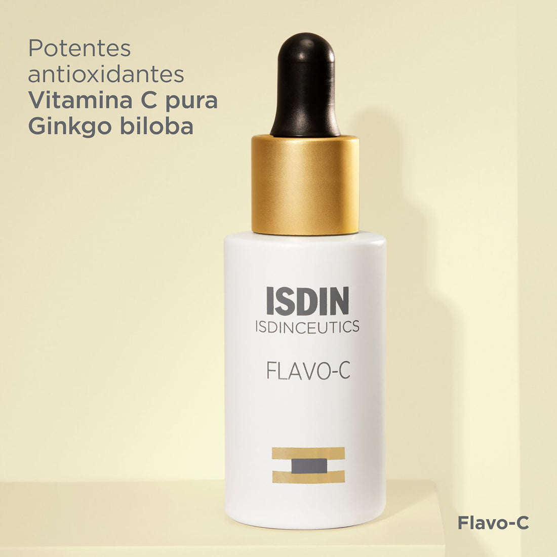 ISDIN Flavo-C Sérum Facial | Sérum antioxidante con Vitamina C pura – 30ml