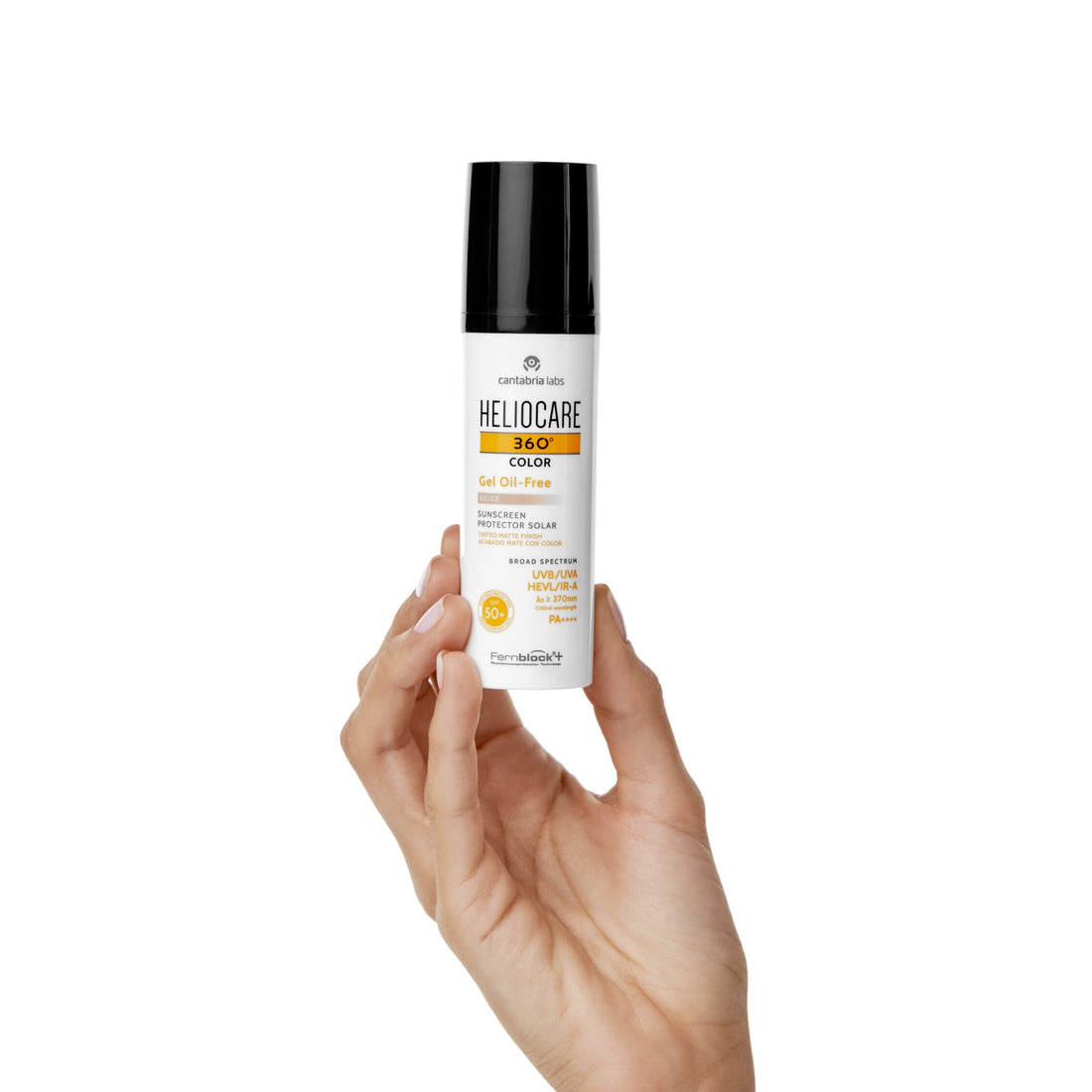 Heliocare Protector Solar con Color Beige Piel Grasa SPF 50+ 50 ml – 360 Gel Oil-Free Color Beige