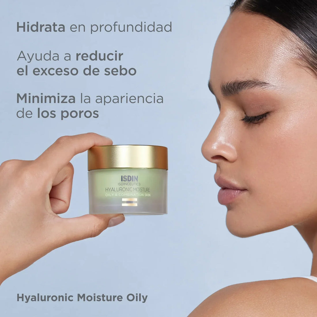 Hidratación ligera para piel grasa o mixta 50 g – Isdinceutics Hyaluronic Moisture Oily & Combination Skin