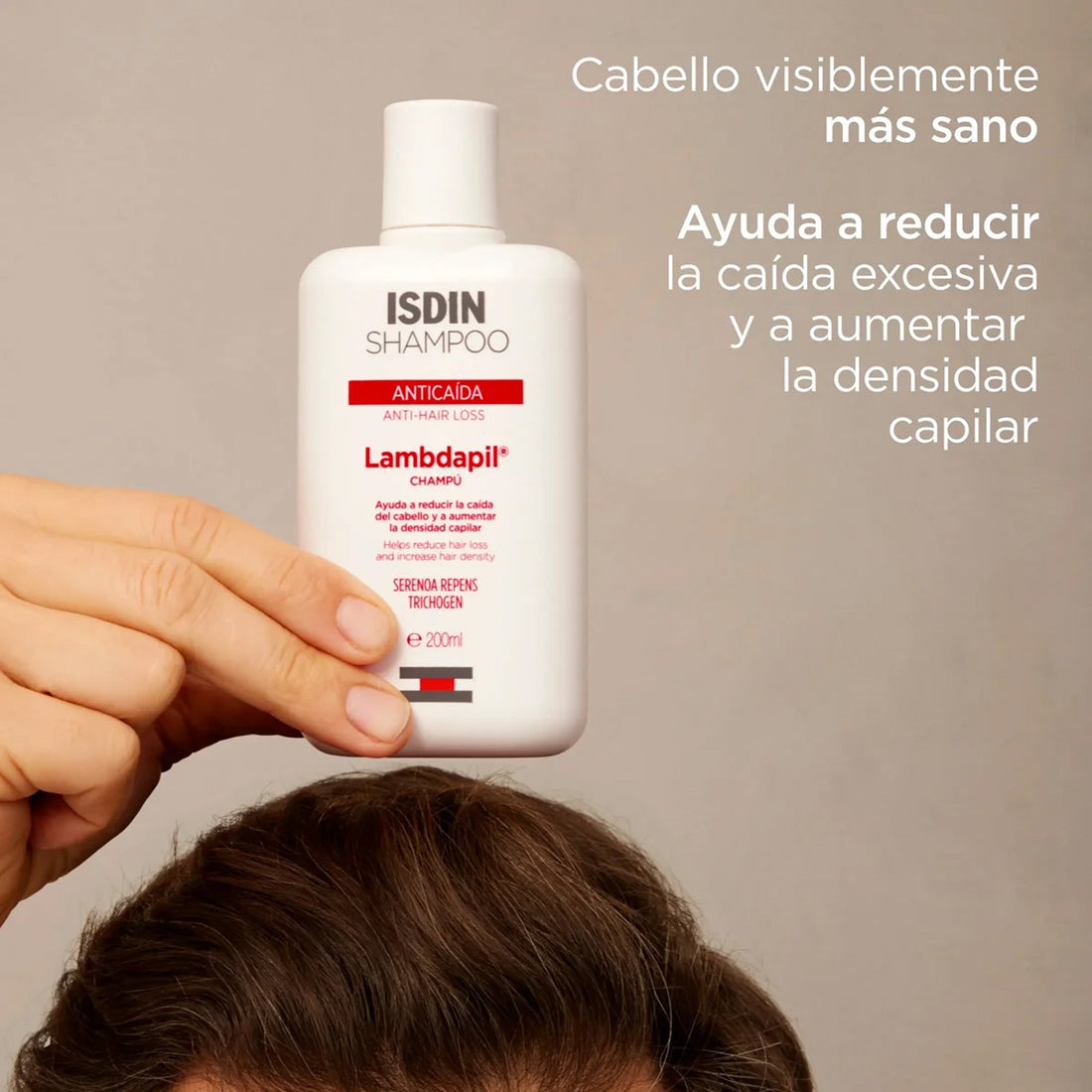 Isdin Lambdapil Champú Anticaída – Fortalecimiento Capilar y Prevención de la Caída 200 ml