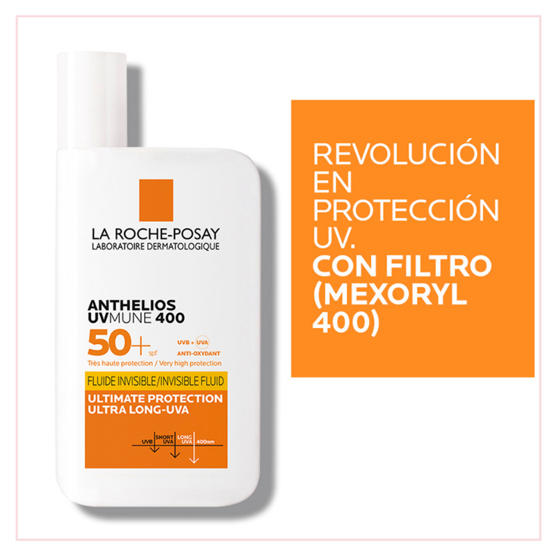 La Roche Posay Anthelios Protector Solar UV Mune Fluido SPF50+ Invisible