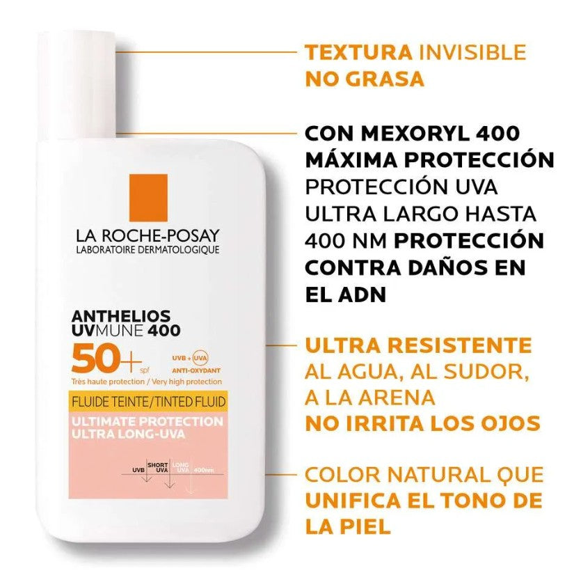 La Roche Posay Anthelios Protector Solar UV Mune Fluido SPF50+ Tinte