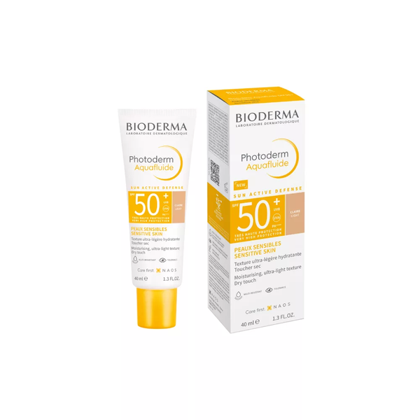 Bioderma Photoderm MAX Aquafluide Protector Solar Fluido Tono Claro SPF50+ (40ml)