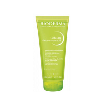 Bioderma Sébium Gel Moussant Actif - Gel Limpiador Purificante Para Piel Grasa Con Acné Inflamado (200ml)