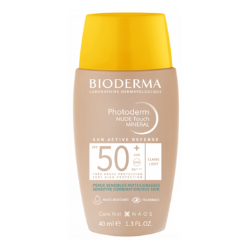 Bioderma Photoderm Nude Touch SPF50+ Protector Solar Matificante Tono Claro (40ml)
