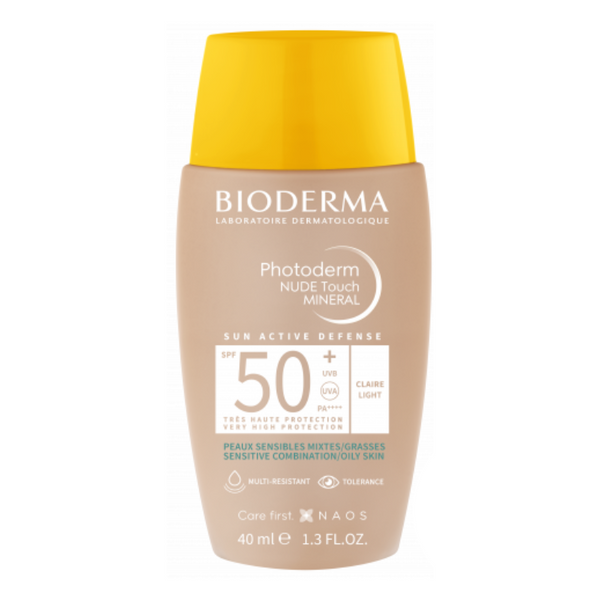 Bioderma Photoderm Nude Touch SPF50+ Protector Solar Matificante Tono Claro (40ml)