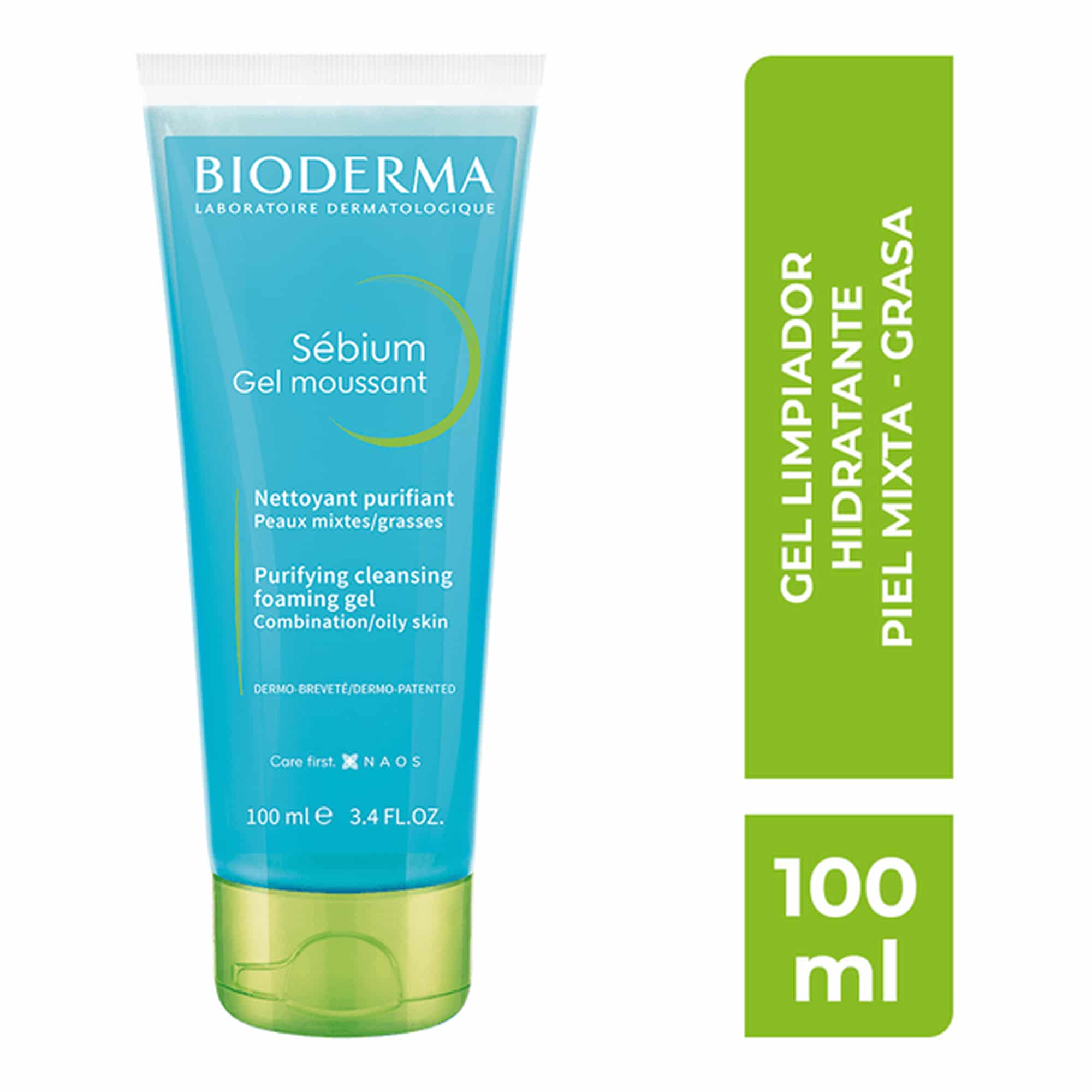 Gel limpiador purificante y antiimperfecciones para piel con tendencia acneica 100ml – Bioderma Sébium Gel Moussant