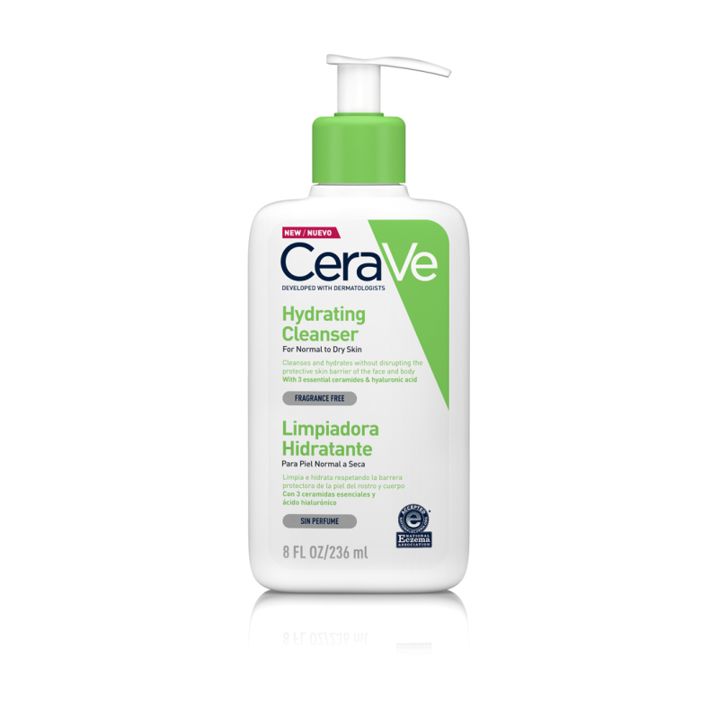 Gel limpiador facial hidratante suave para uso diario 236ml – CeraVe Limpiador Facial Hidratante