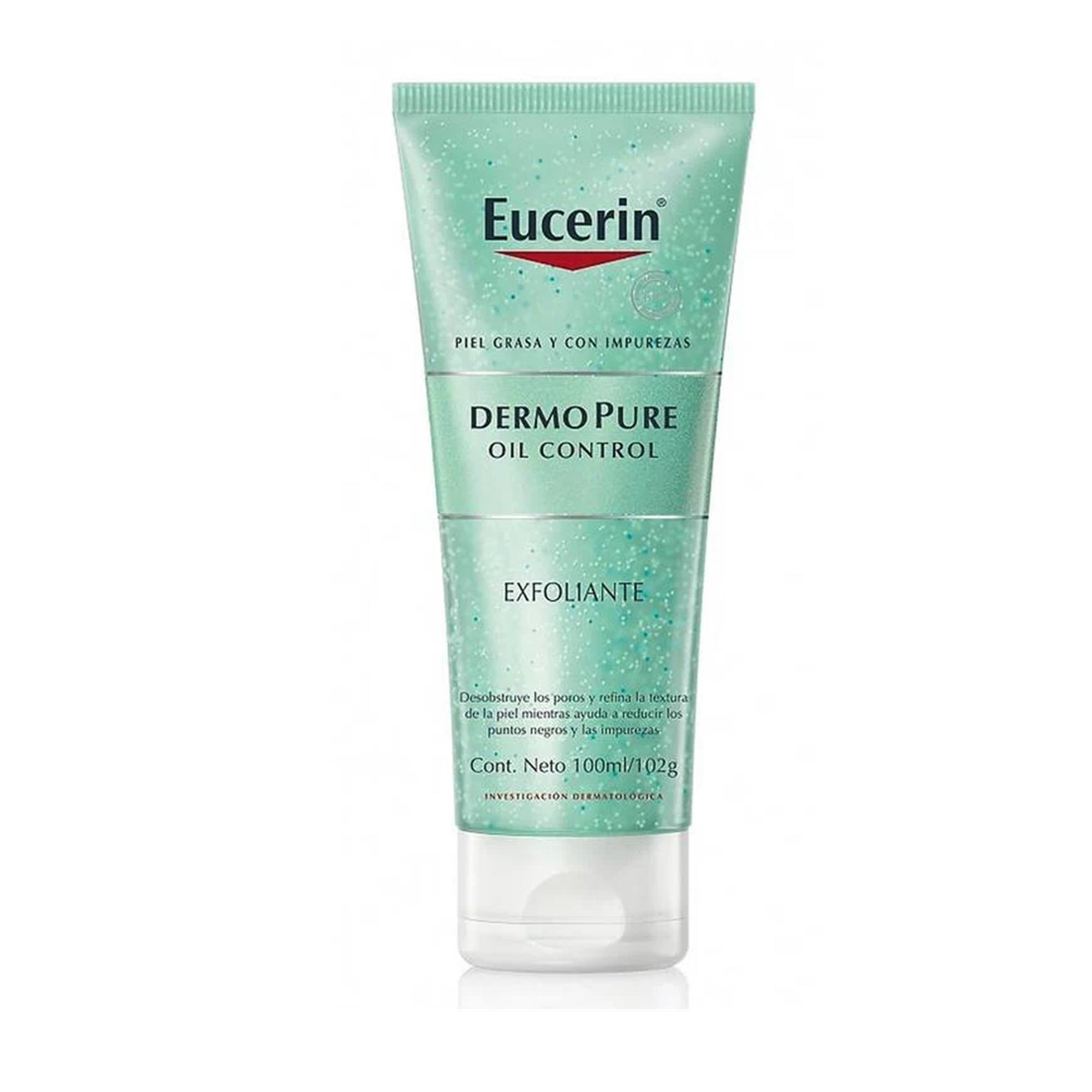 Exfoliante facial de limpieza profunda para piel grasa 100ml – Eucerin DermoPure