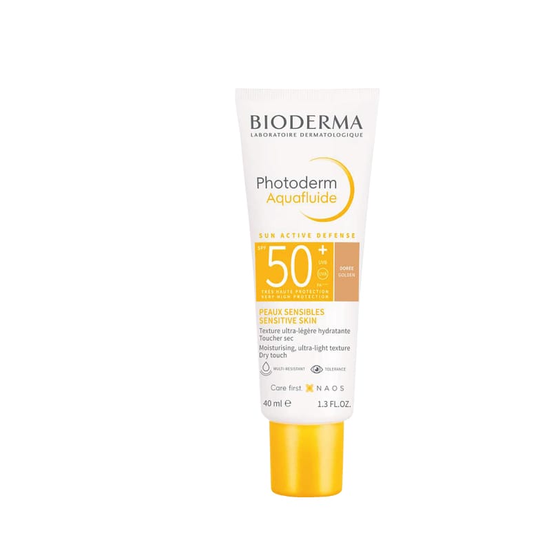 Bioderma Photoderm Max Aquafluide Golden - Fluido Solar Con Color SPF 50+ (40 ml)