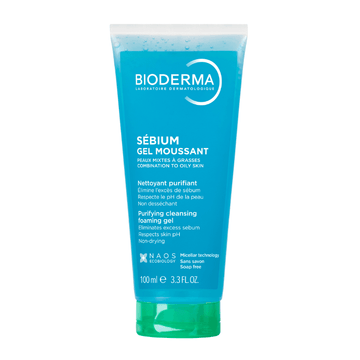 Bioderma Sébium Gel Moussant - Gel Limpiador Purificante y Anti-Imperfecciones (100ml)