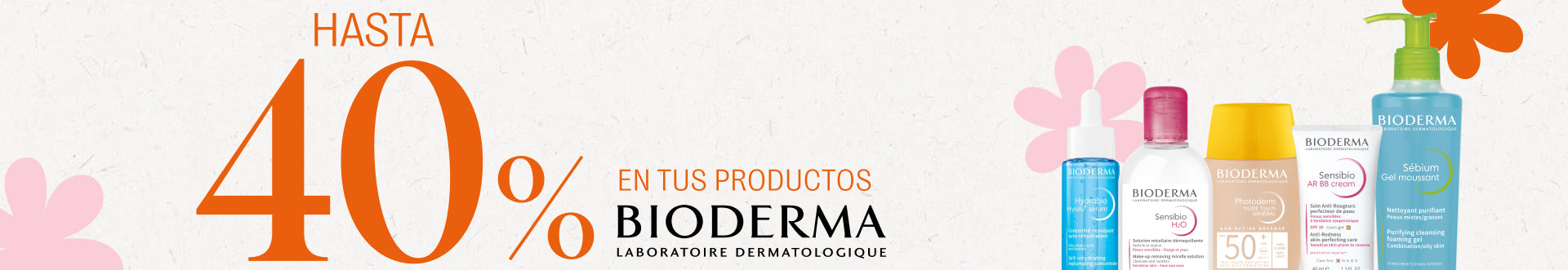 40% de descuento en bioderma 