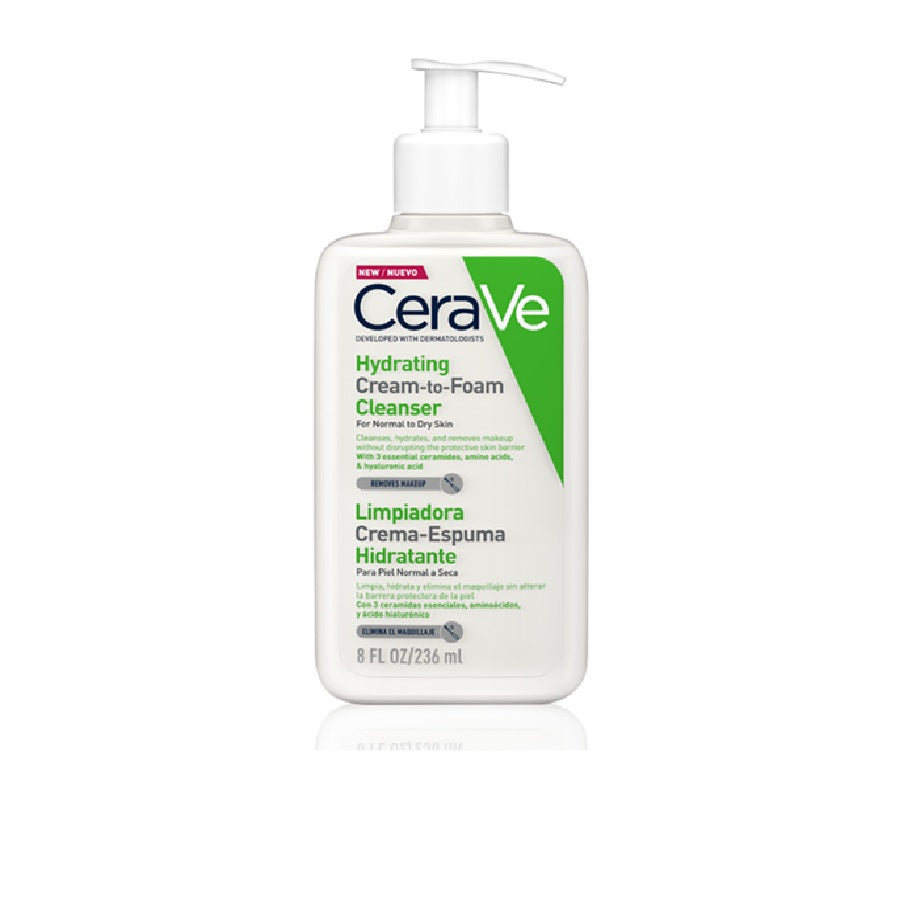 Limpiador Crema‑Espuma Hidratante 236 ml – CeraVe Hydrating Cream-to-Foam Cleanser