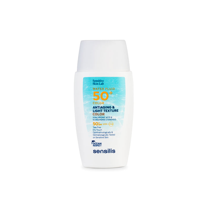 Protector solar facial con color SPF50 40ml – Sensilis Water Fluid